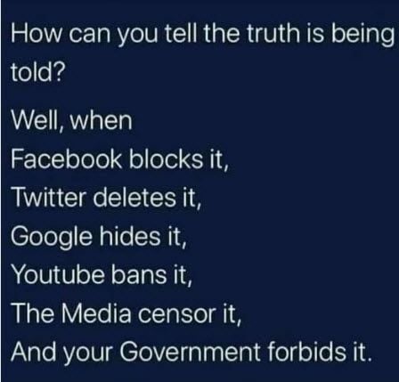 The truth no longer matters The truth no longer matters
